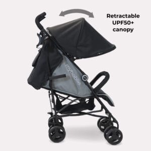 Mybabiee mb02 stroller black grey plus (1)