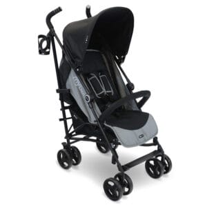 My Babiie MB02 PLUS Lightweight Stroller - Black and Grey