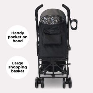 Mybabiee mb02 stroller black grey plus (4)