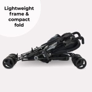 Mybabiee mb02 stroller black grey plus (5)