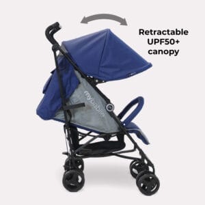 Mybabiee mb02 stroller blue grey (1)