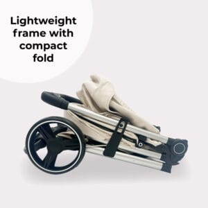 Mybabiee mb160 stroller oatmeal plus (8)