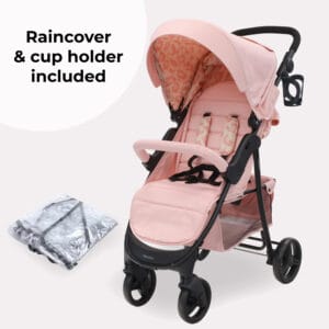 Mybabiee mb30 stroller pink leopard plus (2)