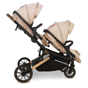 Mybabiee mb33 tandem stroller giraffe (4)
