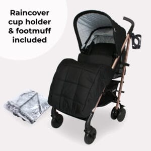 Mybabiee mb51 stroller quilted black plus (10)