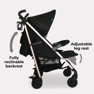 Mybabiee mb51 stroller quilted black plus (14)