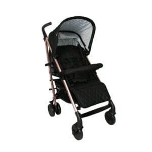 Mybabiee mb51 stroller quilted black plus (2)