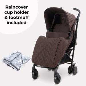 Mybabiee mb51 stroller quilted chocolate (2)