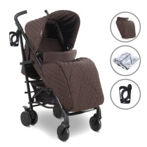 My Babiie MB51 PLUS Stroller - Quilted Chocolate