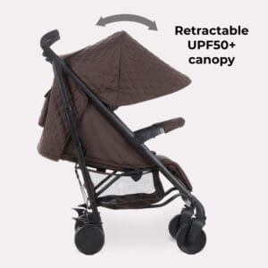 Mybabiee mb51 stroller quilted chocolate (4)