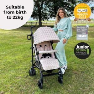 Mybabiee mb51 stroller quilted sand plus (16)