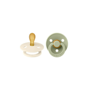 Symmetrical pacifier 2 pack ivorysage
