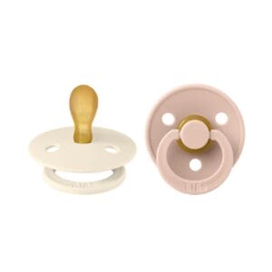 Symmetrical pacifier 2 pack ivoryblush