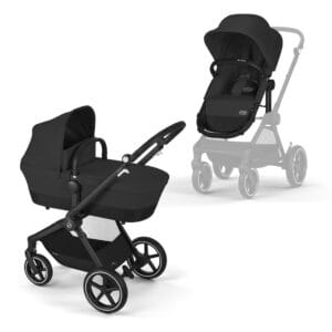Cybex Eos Lux 2in1 Stroller - Moon Black