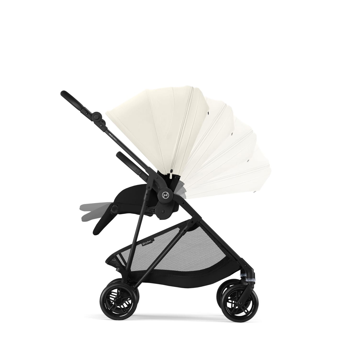 Cybex melio carbon canvas white (2)
