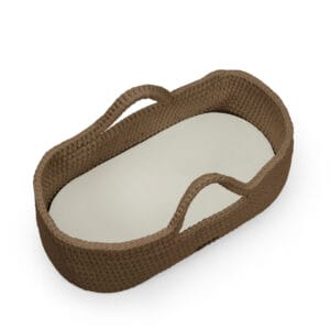 Ickle bubba nova moses basket and stand mocha white (4)