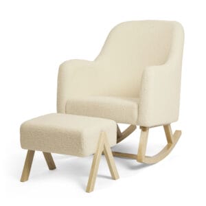 Ickle Bubba Roxby Nursing Chair and Stool - Cloud