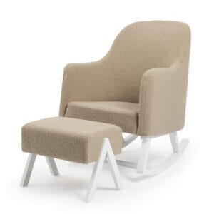 Ickle Bubba Roxby Nursing Chair and Stool - Mocha