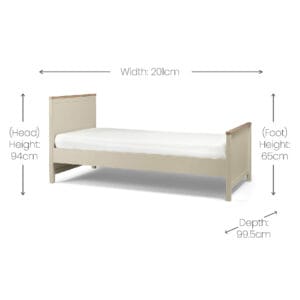 Mamas & papas harwell single bed cashmere (5)