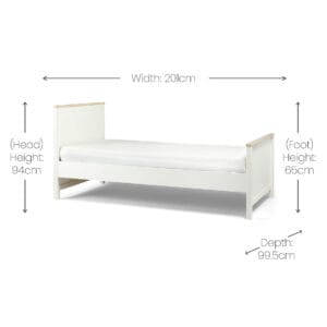 Mamas & papas harwell single bed white (5)