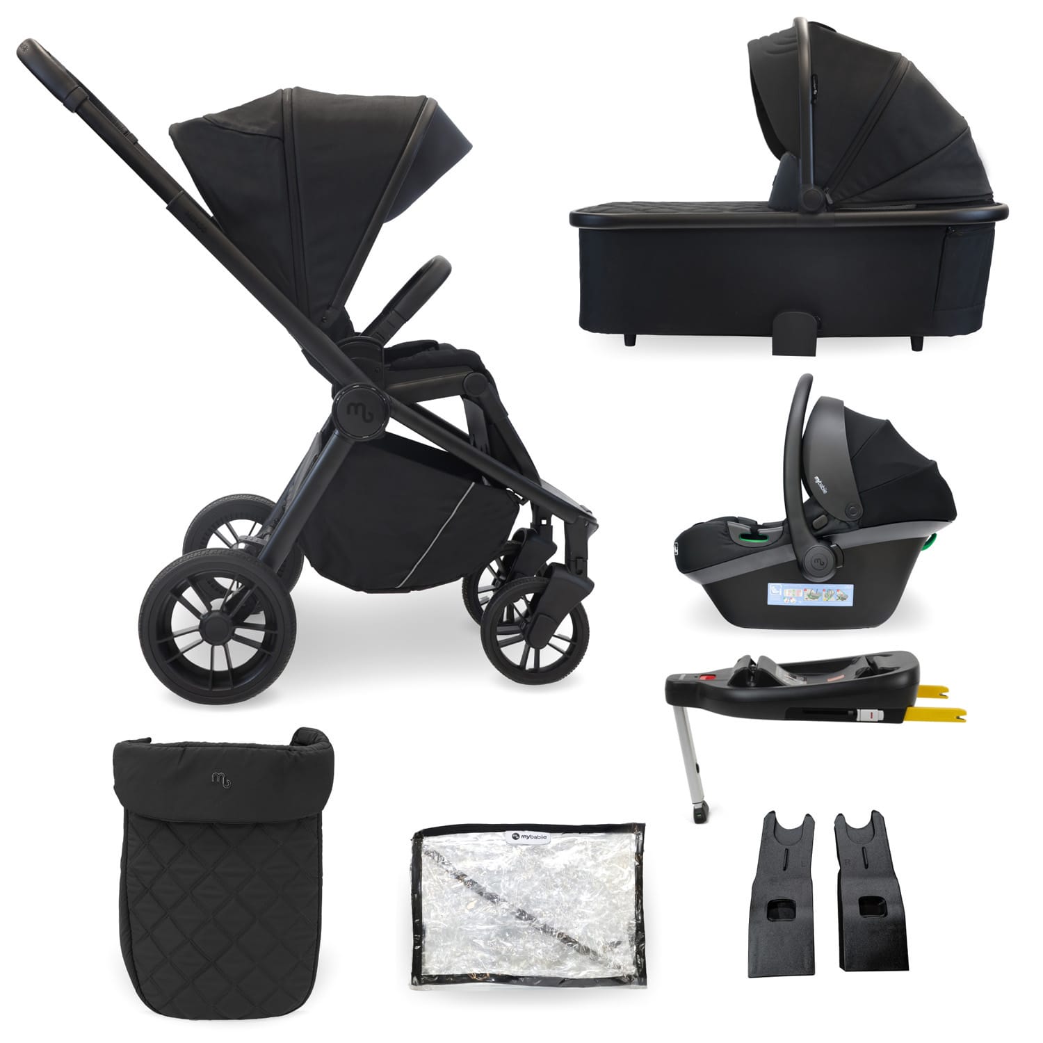 My Babiie MB450i 3in1 Travel System - Black