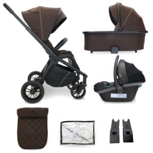 My Babiie MB450i 3in1 Travel System - Chocolate