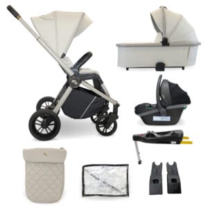 My Babiie MB450i 3in1 Travel System - Ivory