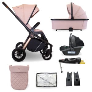 My Babiie MB450i 3in1 Travel System - Pastel Pink