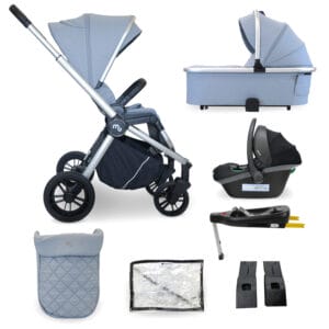 My Babiie MB450i 3in1 Travel System - Steel Blue