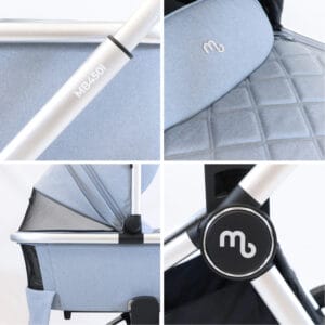 My babiie mb450i 3in1 travel system steel blue (6)