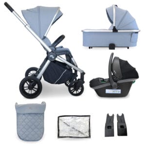 My Babiie MB450i 3in1 Travel System - Steel Blue