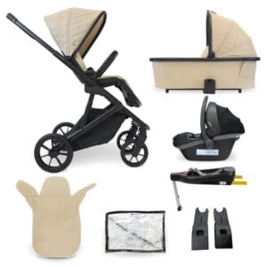 MyBabiie MB500 3-in-1 Travel System - Almond