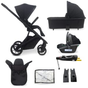 MyBabiie MB500 3-in-1 Travel System - Obsidian Black