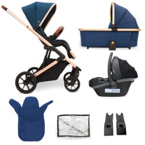 MyBabiie MB500 3-in-1 Travel System - Opal Blue