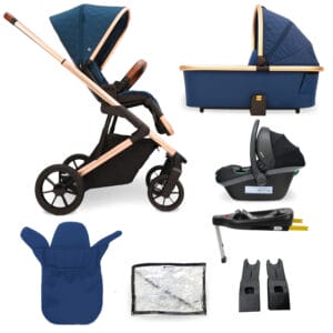 MyBabiie MB500 3-in-1 Travel System - Opal Blue