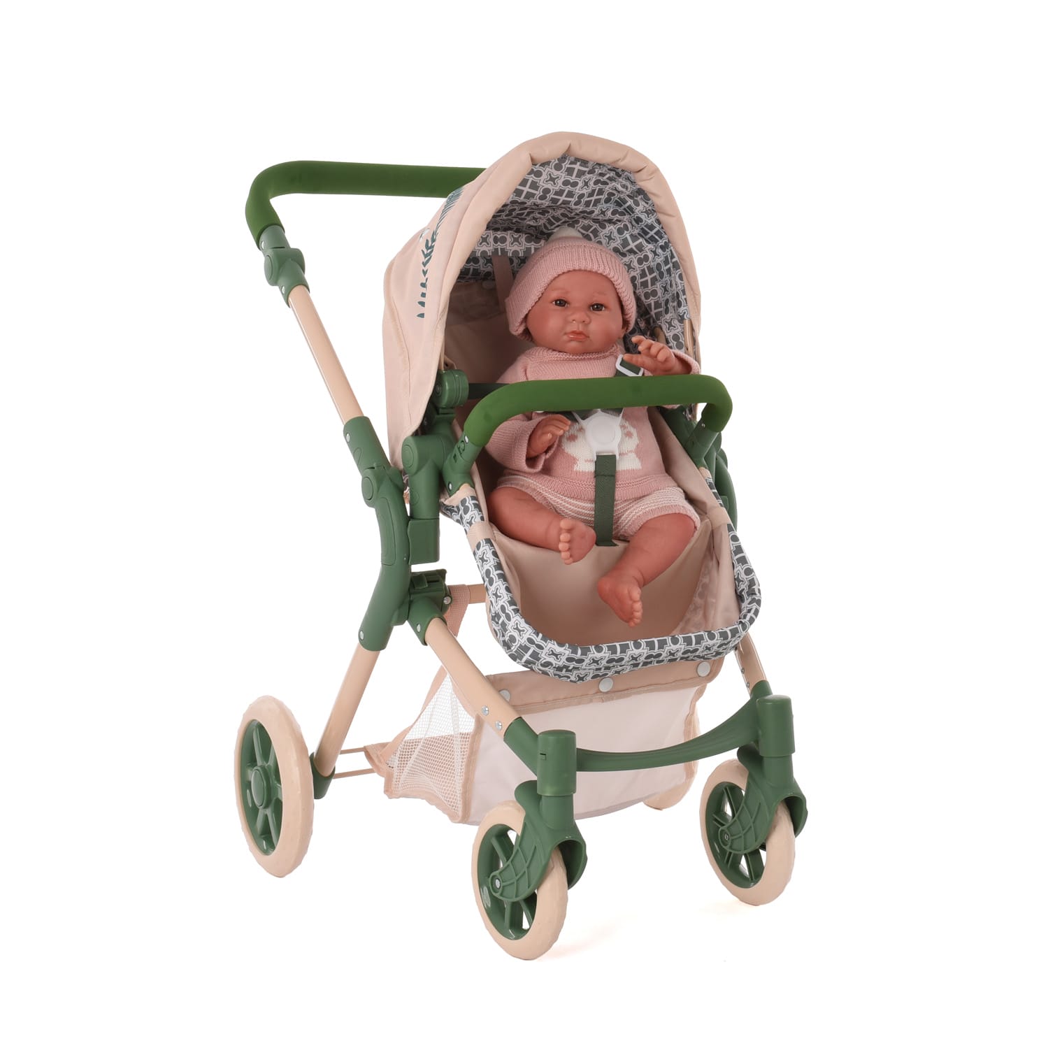Roma rhs single dolls pram fern 6