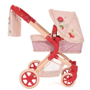 Roma rhs single dolls pram flora side