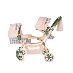 Roma rhs twin dolls pram fern 2