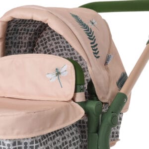 Roma rhs twin dolls pram fern hood detail 2