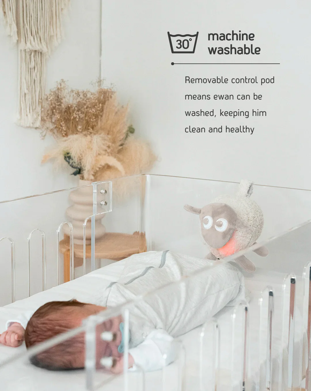 Sweetdreamers ewan the dream sheep deluxe baby sleep aid grey 4 beige 2