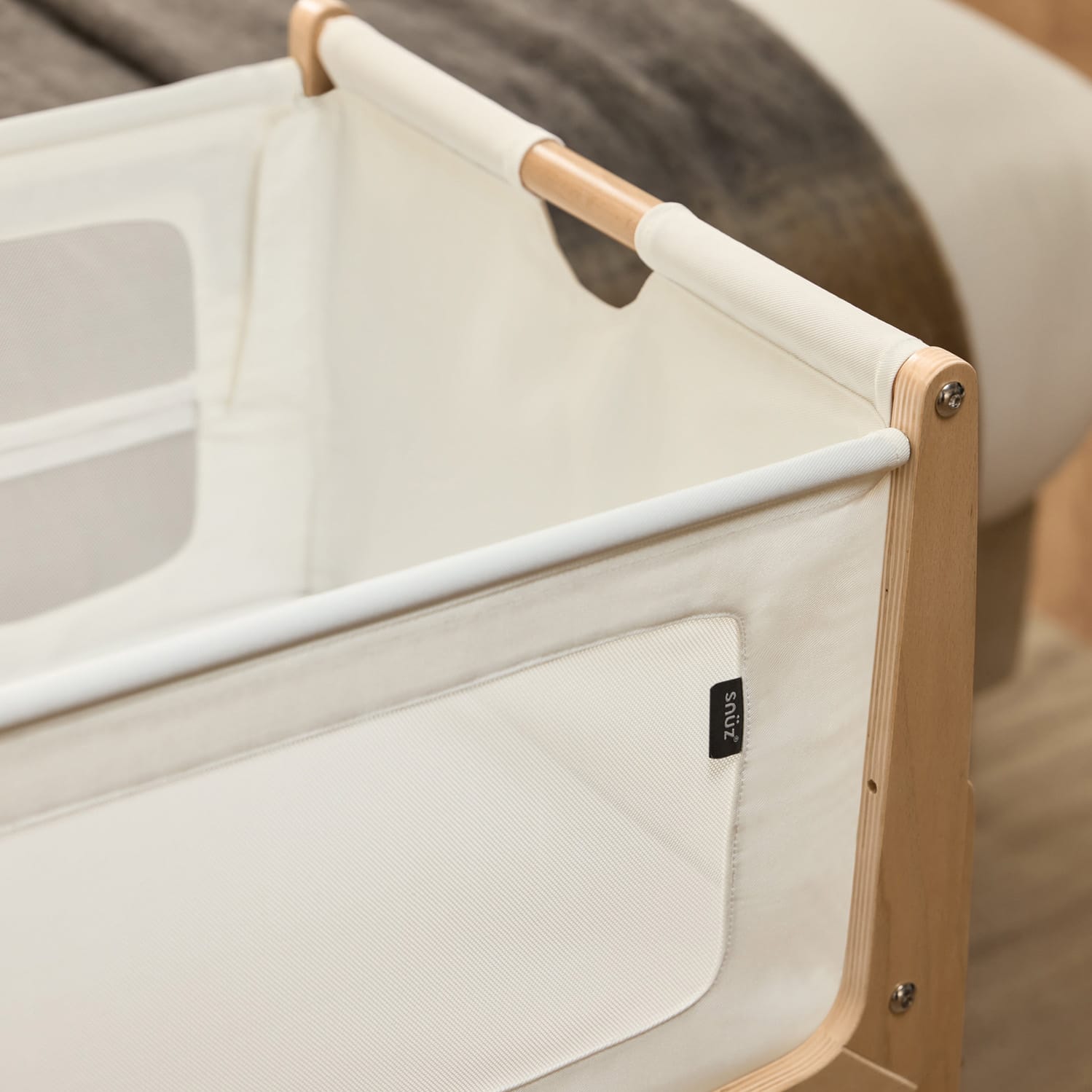 Snuzpod5 bedside crib natural (3)