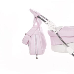 Junama lulla doll's pram pink (5)