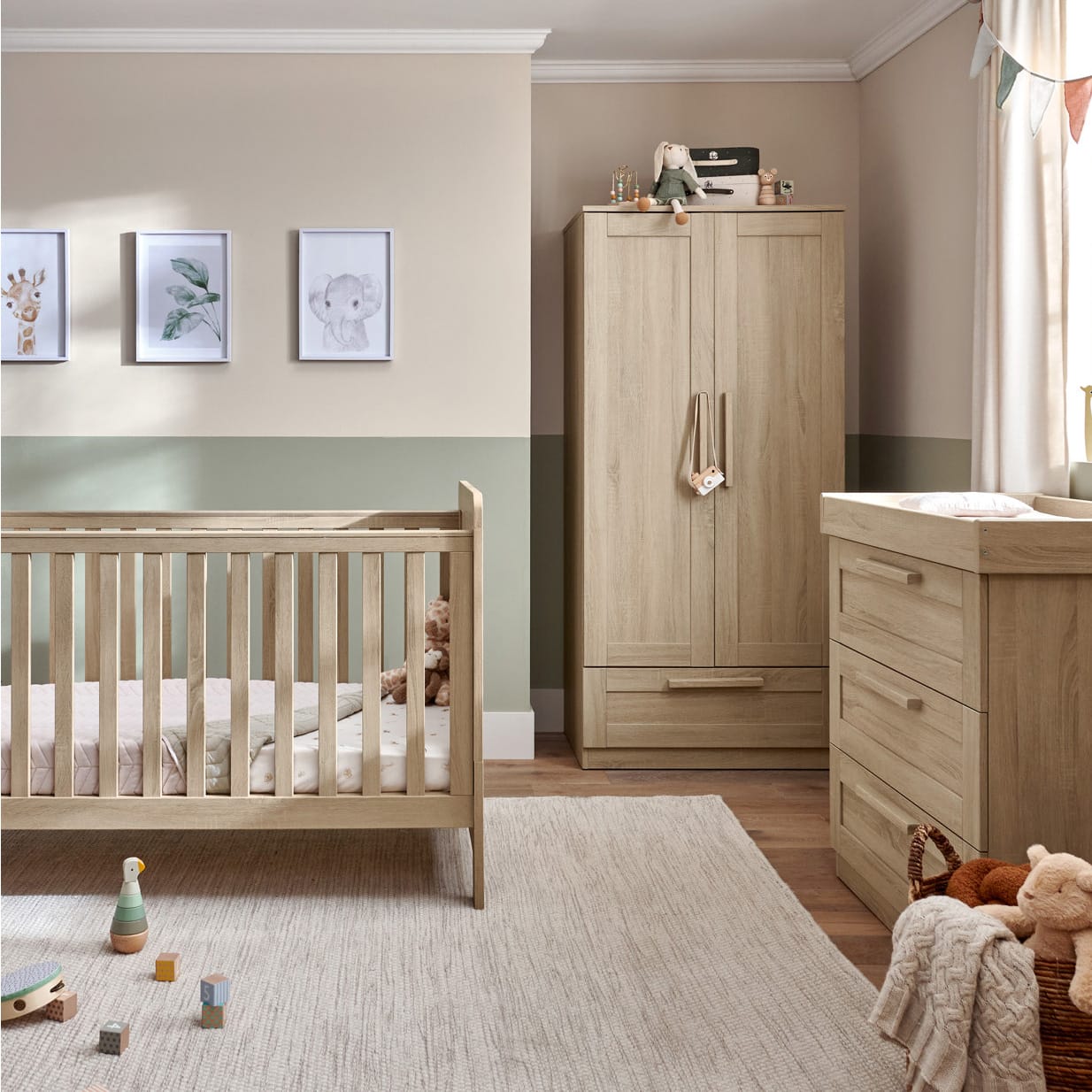 Mamas & Papas Atlas 3 pc Room Set - Light Oak