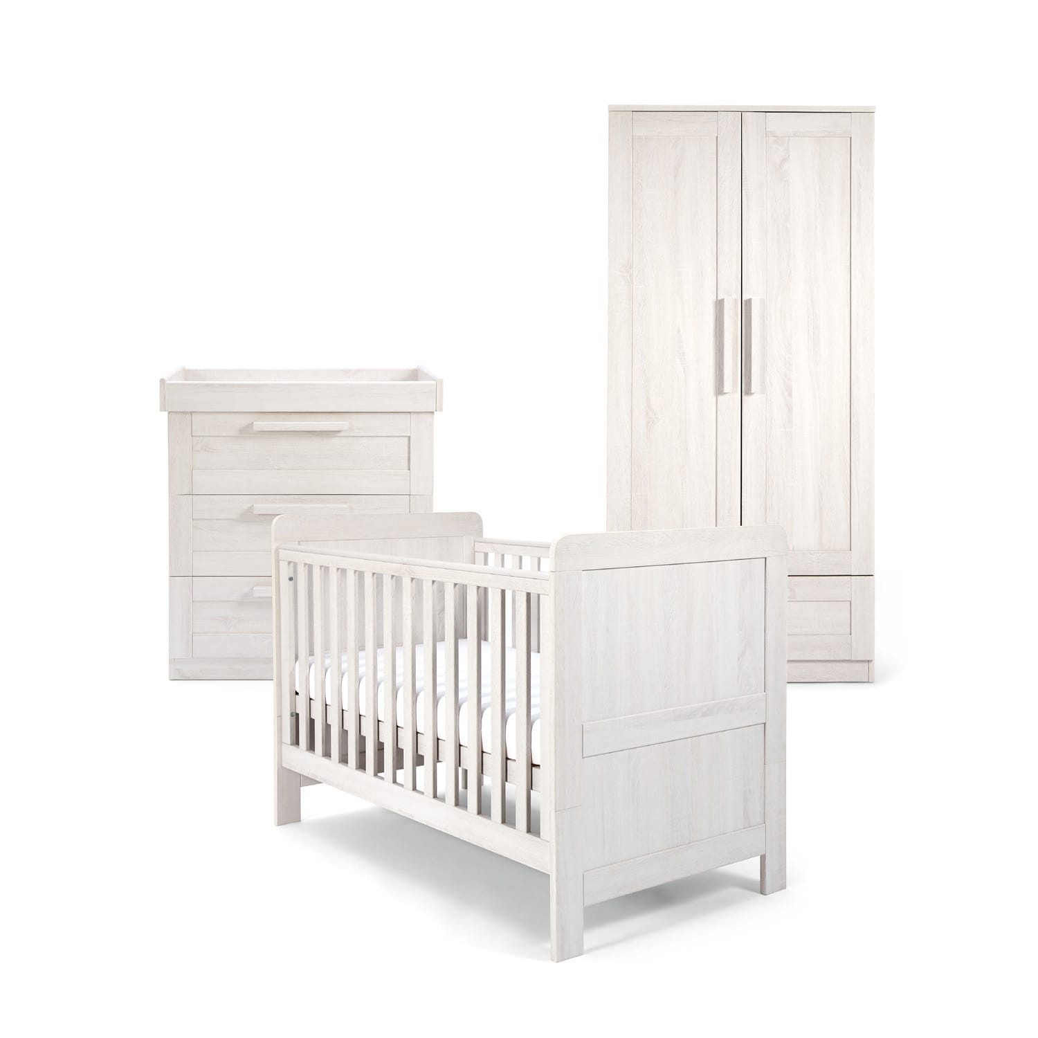 Mamas & Papas Atlas 3 pc Room Set - Nimbus White