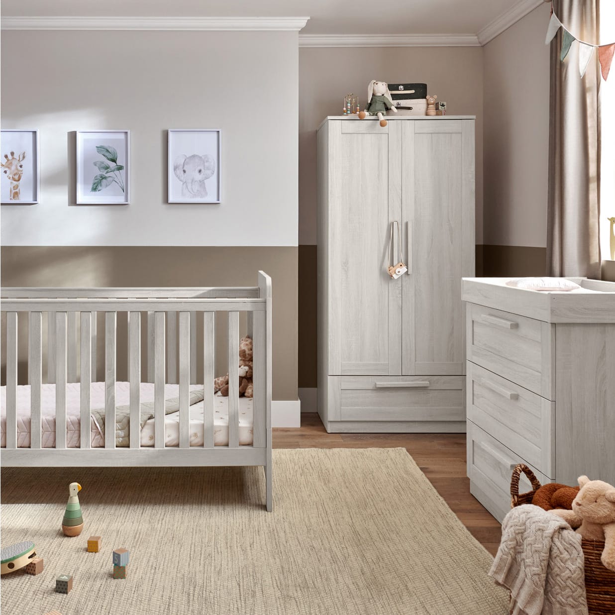 Mamas & Papas Atlas 3 pc Room Set - Nimbus White