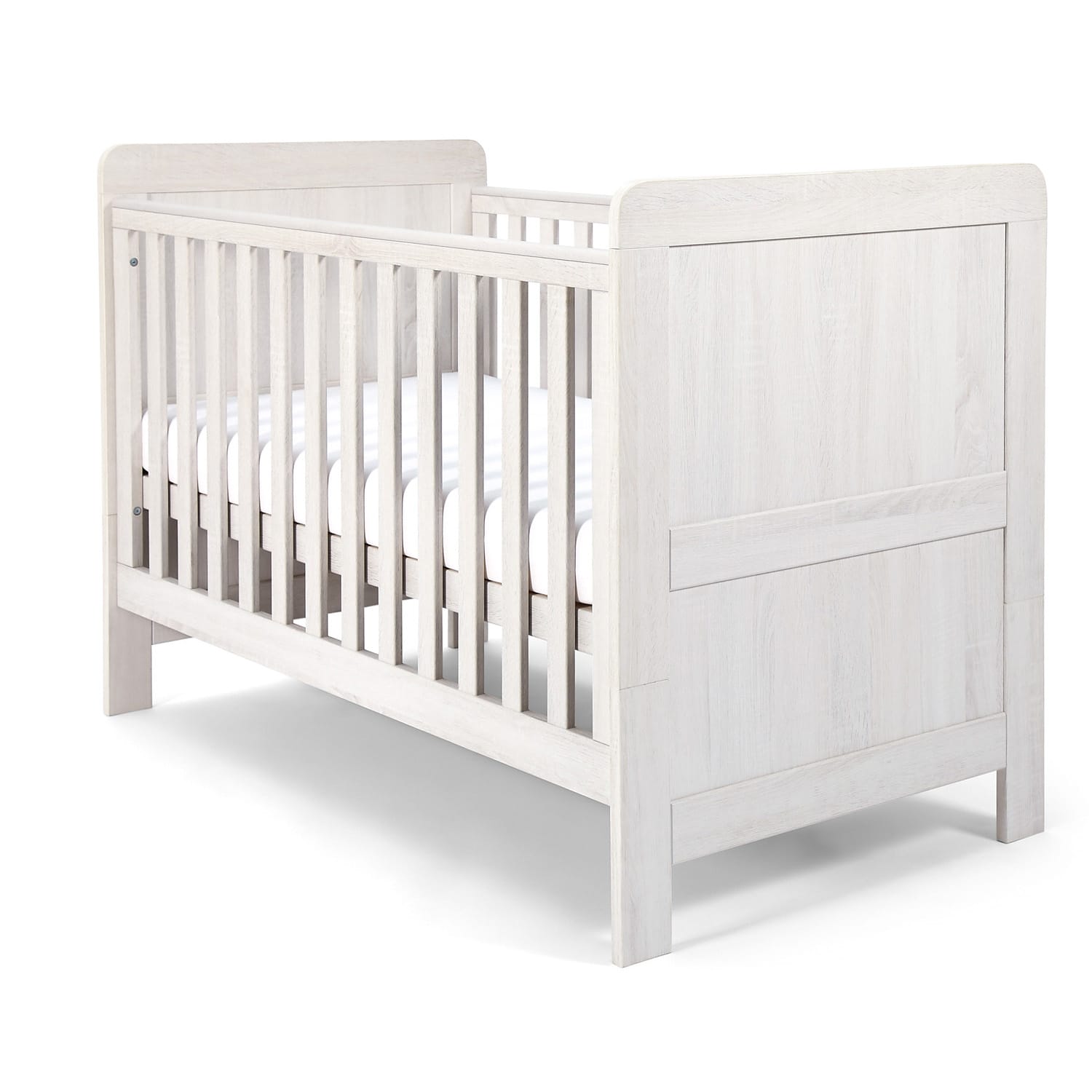 Mamas & papas atlas cot bed nimbus white (3)