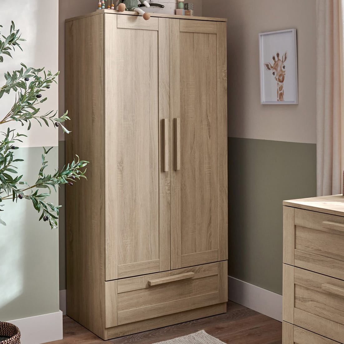 Mamas & Papas Atlas Wardrobe - Light Oak