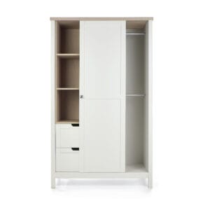 Mamas & papas harwell wardrobe white natural (1)
