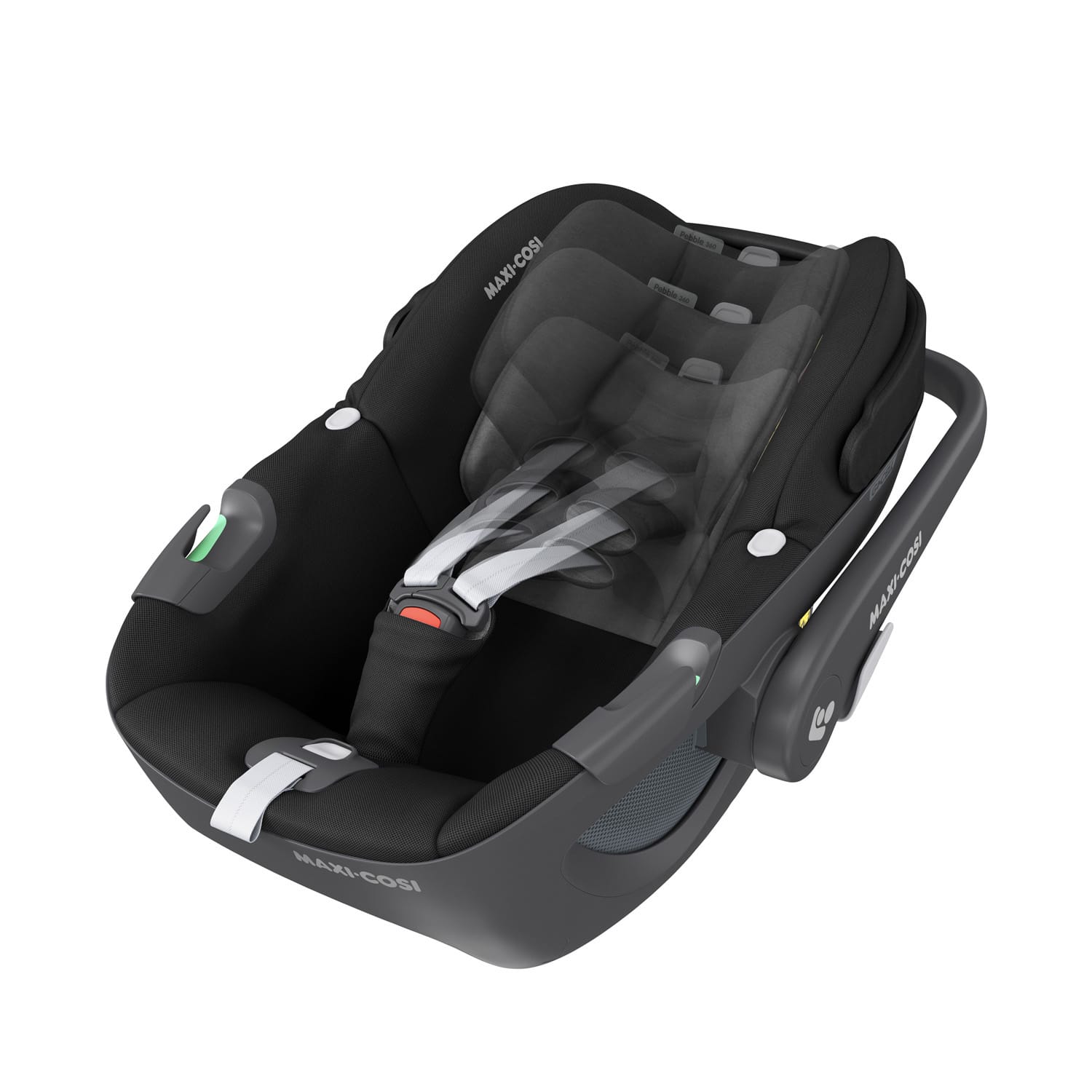 Maxicosi; carseat; babycarseat; pebble360; black; essentialblack