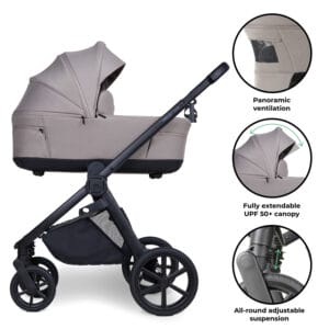 My babiie mb450 luxe 3in1 travel system mink (3)